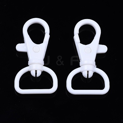 Opaque ABS Plastic Swivel D Rings Lobster Claw Clasps SACR-N015-001-1