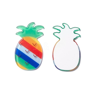 Acrylic Cabochons Suitable for Hair Pins MACR-I038-05-1