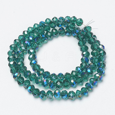 Electroplate Glass Beads Strands EGLA-A034-T4mm-I15-1