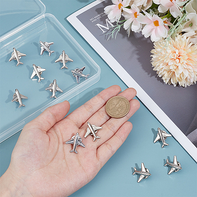 12Pcs Zinc Alloy Lapel Pin Backs for Backpack Clothes JEWB-PH0001-51-1