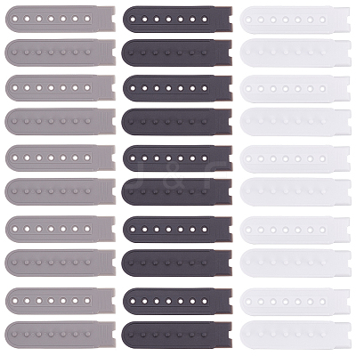 60 Sets 3 Colors 7-Holes Replacement Fasteners Buckle Extender Baseball Cap Cowboy Hat Snap Strap Clip FIND-OC0002-78-1