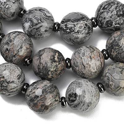 Natural Map Stone Beads Strands GG-CBA007A-D06-02-1