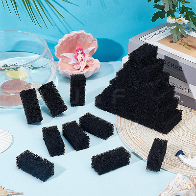 30Pcs Rectangle Activated Carbon Filter Media Pad AJEW-OC0014-92-1