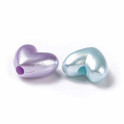 Imitation Pearl Acrylic Beads X-OACR-E013-18-1