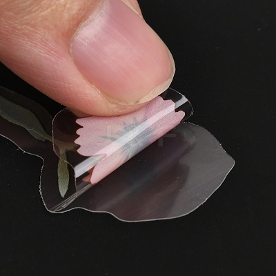 40Pcs Waterproof PET Adhesive Stickers Set DIY-K032-56B-1