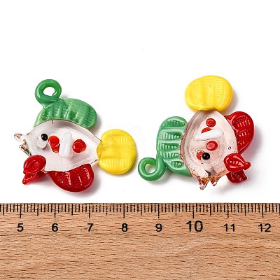 Handmade Lampwork Pendants LAMP-Z013-01B-1