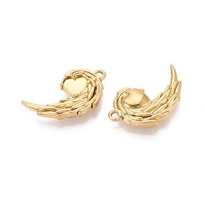 304 Stainless Steel Pendant Cabochon Settings X-STAS-N114-28G-1