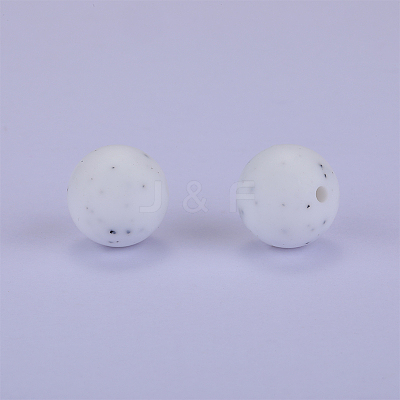 Round Silicone Focal Beads SI-JX0046A-64-1