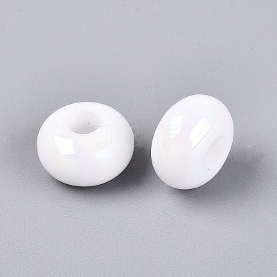 Opaque Acrylic European Beads OACR-E033-19S-1