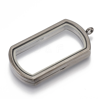 Alloy Magnetic Locket Big Pendants PALLOY-T052-17-1