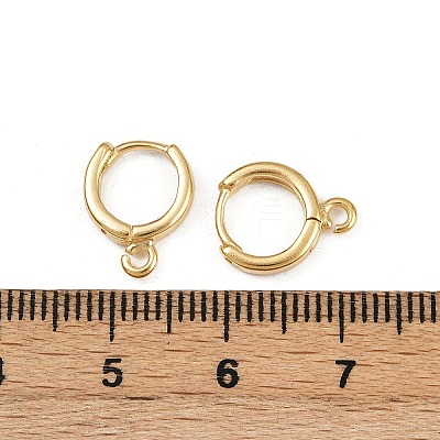 Brass Hoop Earring Findings KK-P310-26A-G-1