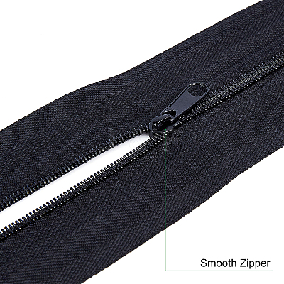 Nylon Invisible Widen Zipper Fastener FIND-BC0001-69B-1