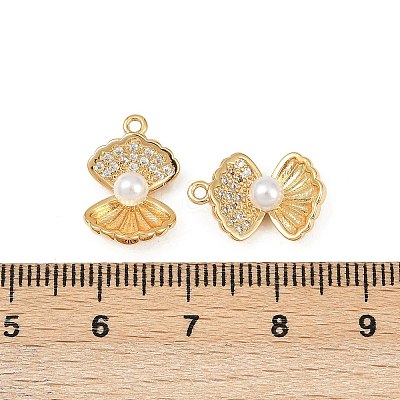 Brass Micro Pave Cubic Zirconia Pendants KK-F902-06B-G-1