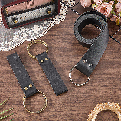 1Pc PU Leather Wrap Around Chain Belts AJEW-CL0003-70B-1