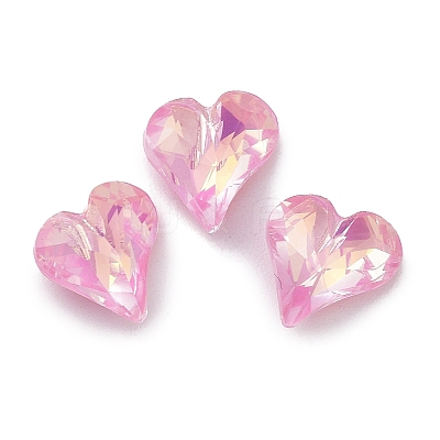 Glass Rhinestone Cabochons RGLA-G020-04B-123AM-1