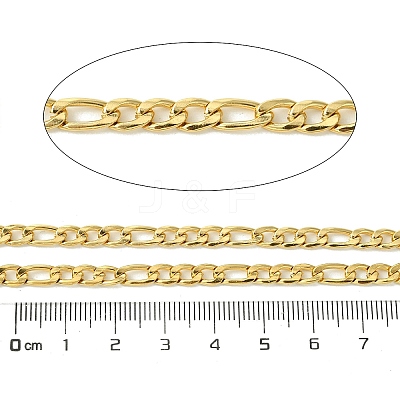 10M Ion Plating(IP) 304 Stainless Steel Figaro Chains CHS-G035-02B-G-1