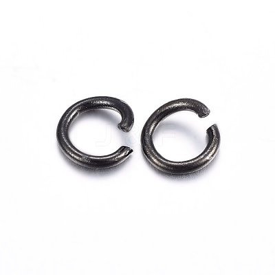 Ion Plating(IP) 304 Stainless Steel Open Jump Rings X-STAS-H467-03B-8MM-1