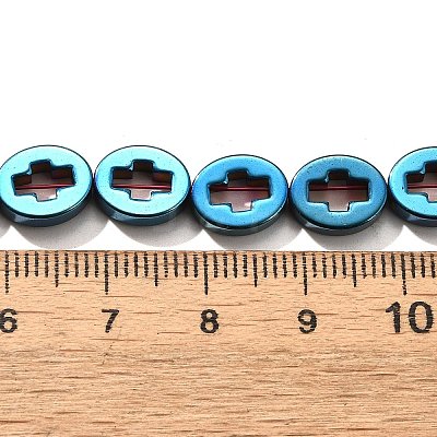 Electroplated Synthetic Non-magnetic Hematite Beads Strands G-L613-Z01-02A-1