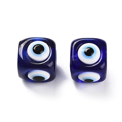 Transparent Resin European Beads RESI-U012-01B-1