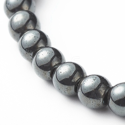 Energy Power Cross Beads Stretch Bracelets Set for Men Women BJEW-JB06891-1