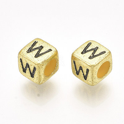 Acrylic Beads PB43C9308-G-W-1