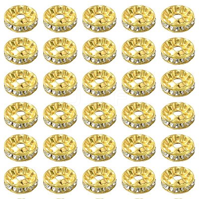 150Pcs 3 Styles Iron Rhinestone Spacer Beads RB-YW0001-13G-1