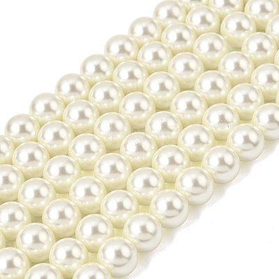 Eco-Friendly Dyed Glass Pearl Round Beads Strands HY-A002-10mm-RB011-1