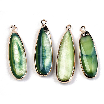 Natural Freshwater Shell Pendants SHEL-R047-03B-1