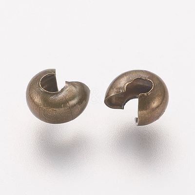Iron Crimp Beads Covers X-IFIN-H028-NFAB-NF-1