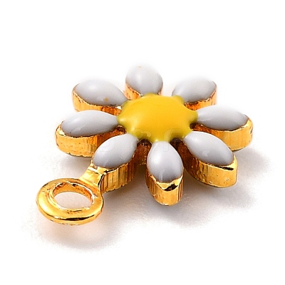 Brass Enamel Charms KK-K260-03G-RS-1