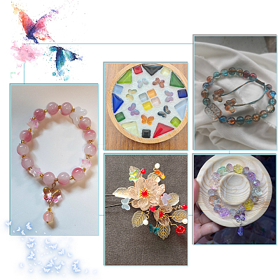 200Pcs 20 Style Transparent Spray Painted Glass Beads GLAA-PH0002-74-1