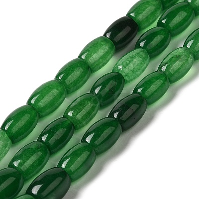 Natural Dyed White Jade Beads Strands G-M402-A01-09-1