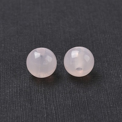 Imitation Jade Acrylic Beads SACR-S188-08mm-09-1