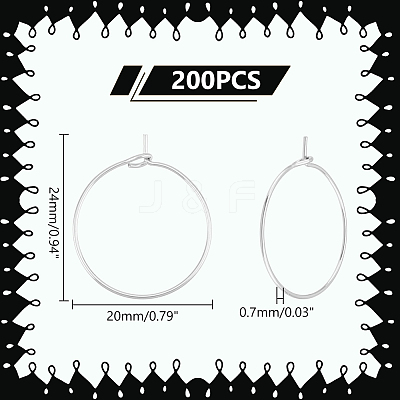 304 Stainless Steel Wine Glass Charms Rings STAS-UN0001-49P-1