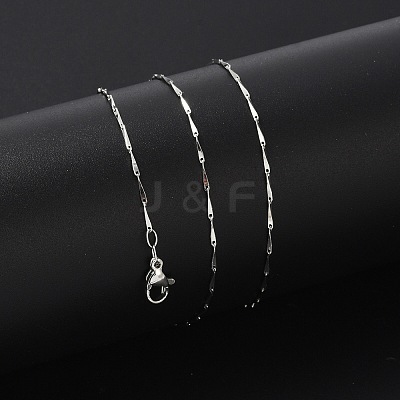 Brass Link Chain Necklaces for Women NJEW-D302-35P-1