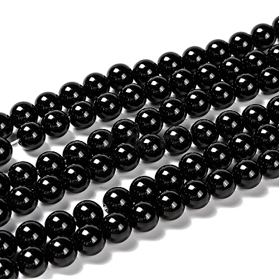 Natural Eyeless Obsidian Beads Strands LS-G-K123-06-12mm-1