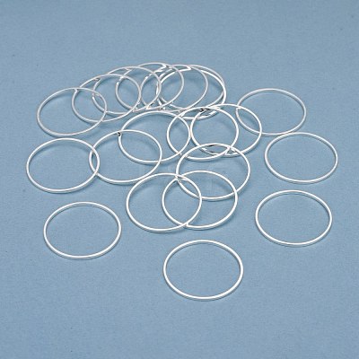 Brass Linking Rings KK-Y003-03H-S-1