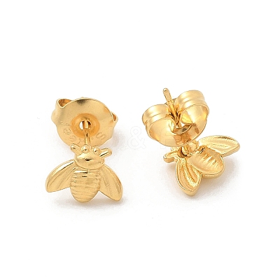 304 Stainless Steel Stud Earrings for Women STAS-Z117-15G-02-1
