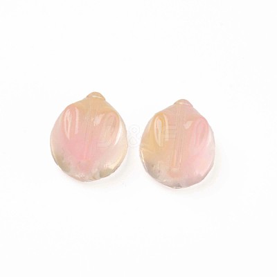 Two Tone Transparent Spray Painted Glass Beads GLAA-Q092-06-C01-1