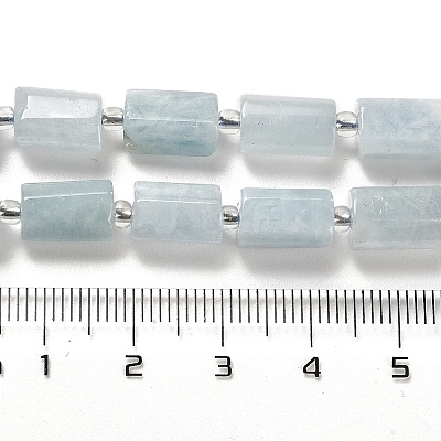 Natural Aquamarine Beads Strands G-N327-06-33-1