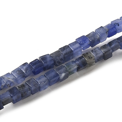 Natural Sodalite Beads Strands G-B064-A27-1