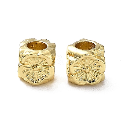 Rack Plating Alloy Beads PALLOY-D024-07A-G-1
