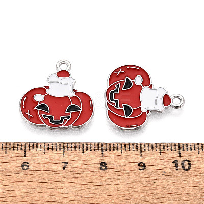 Halloween Theme Alloy and Enamel Pendants ENAM-T021-31J-01P-1