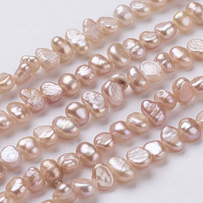 Natural Cultured Freshwater Pearl Beads Strands PEAR-P002-53D-1