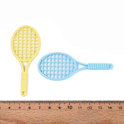 Spray Painted Alloy Big Pendants PALLOY-T092-87M-1