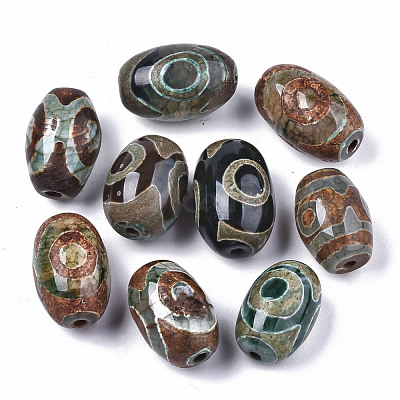 Tibetan Style dZi Beads TDZI-N001-017-1