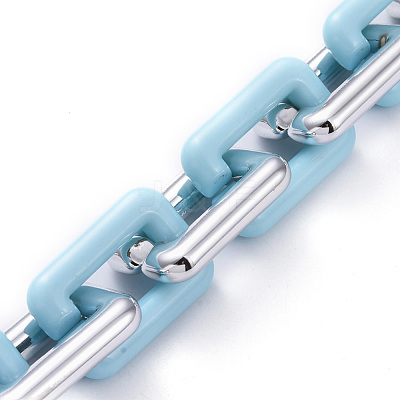 Handmade CCB Plastic Cable Chains AJEW-JB00668-03-1