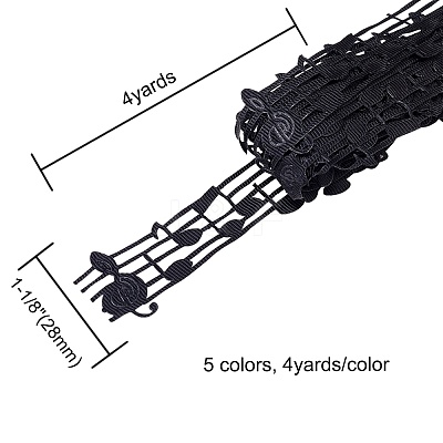 Polyester Grosgrain Ribbons OCOR-SZ0001-04-1