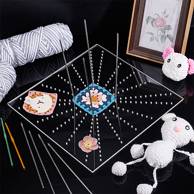 Acrylic Crochet Blocking Board AJEW-WH0317-03-1