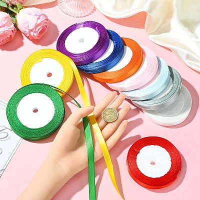 5 Roll Single Face Satin Ribbon SRIB-YW0001-03A-1